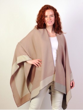 Two-Tone Soft Reversible Cape